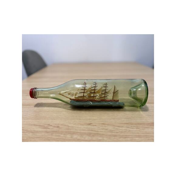 Ship in Bottle VINTAGE - Picture 3 of 4
